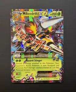 Jumbo Beedrill M Beedrill EX XY158 XY Holo Promo Mega 200 HP English - Image 1