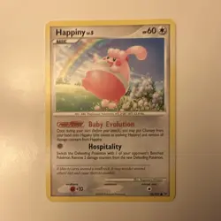 Pokemon Happiny Platinum 76/127 Regular Common Basic 60 HP English 2009 - Image 1