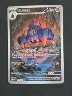 Pokemon TCG Boldore 128/086 White Flare IR Holo English - Image 1