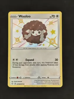 Pokemon Wooloo SV103/SV122 Shiny Rare SWSH Shining Fates Shiny Vault - NM - Image 1