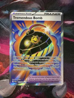 Pokemon Tremendous Bomb 113/084 Full Art from Pitch Black (Prerelease) - NM - Image 1