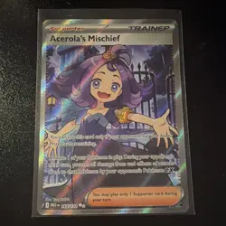 The Pokemon Company Acerola's Mischief 165/132 ME01 Ultra Rare Holo English - Image 1
