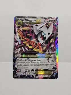 Pokemon TCG M Aggron EX Primal Clash Ultra Rare Holofoil Card 94/160 LP - Image 1