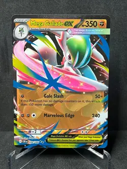 Mega Gallade ex 048/086 Double Rare Chaos Rising Pokemon Holo Near Mint - Image 1