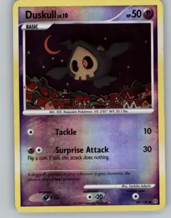 Duskull 60/100 Common Stormfront Pokemon Reverse Holo Near Mint - Image 1