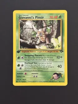 Pokemon Company Pokemon TCG Giovanni's Pinsir 24/132 Gym 1st Ed Rare HP70 - Image 3