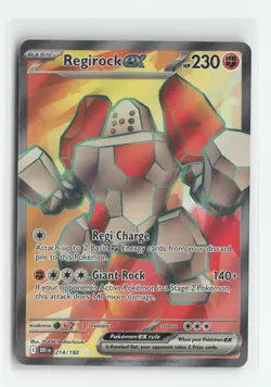 Regirock ex - 214/182 - SV10: Destined Rivals [DRI 214/182] - Image 1
