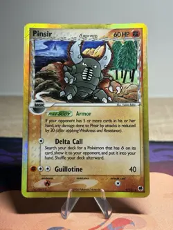 Pinsir 9/101 Delta Species Holo Rare Pokemon TCG Ex Dragon Frontiers Card MP - Image 1