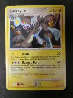 Luxray 5/99 Holo Rare Platinum Arceus Pokemon Card TCG DMG - Image 1