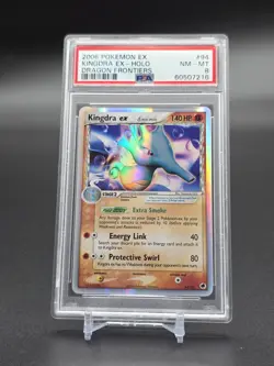 2006 POKEMON DRAGON FRONTIERS KINGDRA EX #94/101 ULTRA RARE HOLO FOIL PSA 8 E2 - Image 1