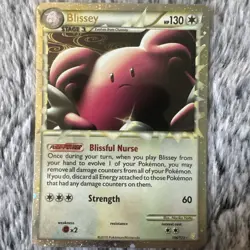 Blissey Prime HeartGold SoulSilver Holo Rare Pokemon TCG Card 106/123 LP - Image 1