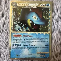 Feraligatr Prime HGSS07 Holo Black Star Promo 2010 Pokemon Card LP Heart Gold SS - Image 1