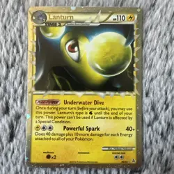 Lanturn Prime Unleashed Holo Card 86/95 Rare Pokemon TCG LP - Image 1