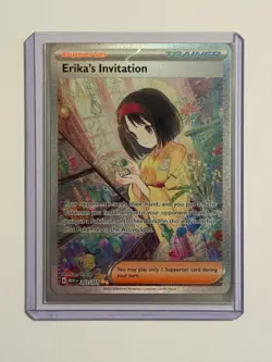 Pokemon Erika's Invitation 203/165 Illustration Rare SV: Scarlet & Violet 151 NM - Image 1