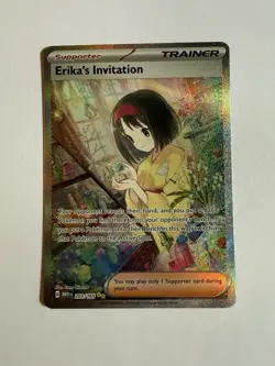 Pokemon Erika's Invitation 203/165 Illustration Rare SV: Scarlet & Violet 151 NM - Image 2