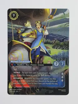 Disney Lorcana enchanted Belle Mechanic Extraordinaire 217/204 Archazia's - Image 1