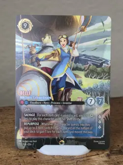 Disney Lorcana enchanted Belle Mechanic Extraordinaire 217/204 Archazia's - Image 3