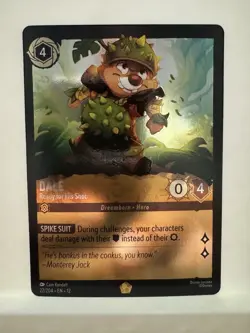 Disney Lorcana Dale Legendary- Ready for His Shot 22/204 EN Foil Wilds Unknown - Image 1