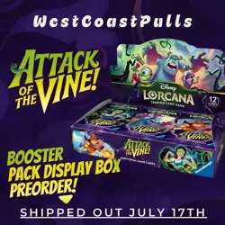 Disney Lorcana TCG Attack of the Vine! Booster Box 24 Booster Packs *Ships 7/17* - Image 1