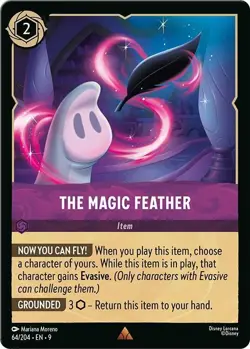 Disney Lorcana TCG - Fabled - The Magic Feather Rare 64/204 - Image 1