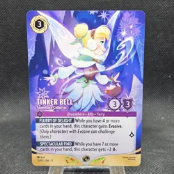Tinker Bell Snowflake Collector Disney Lorcana Participation Promo 33/P3 - Image 1