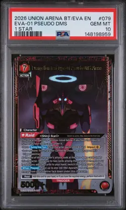2026 Union Arena Evangelion Test Type-01 Pseudo Dms Phase 079 1 Star PSA 10 - Image 1