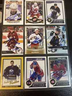 LOT OF 126 Signed AUTO Opc Upper Deck TOPPS HOCKEY CARDS NHL Must See Cards - Image 2
