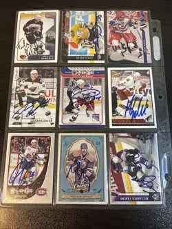 LOT OF 126 Signed AUTO Opc Upper Deck TOPPS HOCKEY CARDS NHL Must See Cards - Image 3