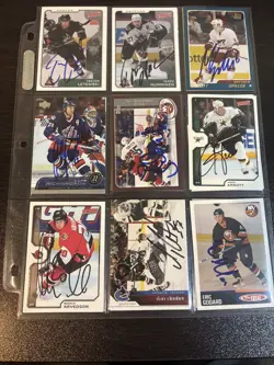 LOT OF 126 Signed AUTO Opc Upper Deck TOPPS HOCKEY CARDS NHL Must See Cards - Image 4