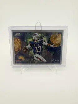 💫 Josh Allen 2025 Topps Cosmic Chrome Stars In Night Refractor #STN-12 SP BILLS - Image 1