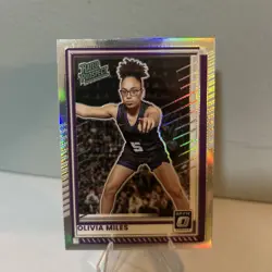Olivia Miles 2025-26 Donruss Basketball Optic Holo Rated Prospect TCU Lynx #89 - Image 1