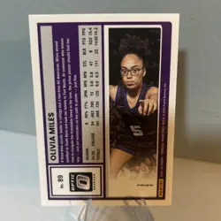 Olivia Miles 2025-26 Donruss Basketball Optic Holo Rated Prospect TCU Lynx #89 - Image 2