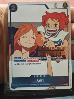 One Piece Card Game - Girl P-096 - OP14 Release Event Winner - SEALED - Image 1
