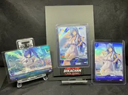 NIKKE Nivel Arena TCG Helm After Shower SR SPR Signed + L Leader 3-Card Lot JPNM - Image 1