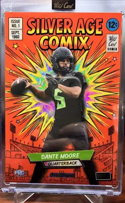 Dante Moore Silver-age Comix 1/1 2026 Wild Card Mammoth just the hits - Image 1