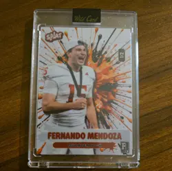 2026 Wild Card Splat Fernando Mendoza Rookie Serial Numbered 1/2 Football Card - Image 1