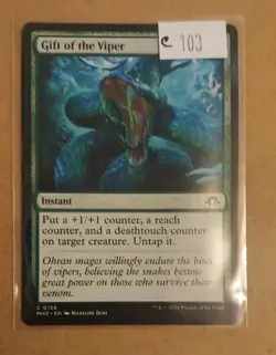 Gift Of The Viper - 156 - MH3 - NM - MTG Magic the Gathering - Image 1