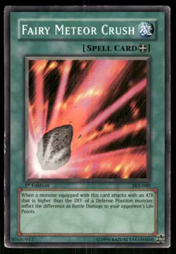 Fairy Meteor Crush SKE-040 Starter Deck: Kaiba Evolution Yu-Gi-Oh 1st Edition MP - Image 1