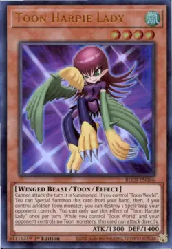 Toon Harpie Lady BLCR-EN066 Battles of Legend: Crystal Revenge Yu-Gi-Oh NM - Image 1