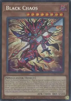 Yugioh Chaos Origins Black Chaos CORI-EN001 Secret Rare 1st Edition - Image 1