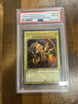 GRADED PSA 10 2023 Yu-Gi-Oh! LC01 Winged Dragon Of Ra 25th Anniversary Edition - Image 1