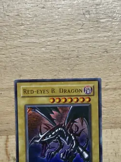 Red-Eyes B. Dragon LOB-070 Original Ultra Rare Unlimited Yugioh Card Black LP - Image 3