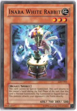 Yugioh - Inaba White Rabbit LOD-065 Unlimited - Legacy of Darkness - Image 1