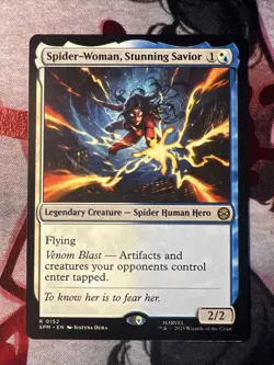 Spider-Woman, Stunning Savior Marvel's Spider-Man Regular (MTG) SPM RARE 0152 - Image 1