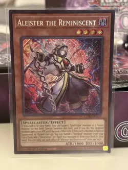 Yugioh! 1x Aleister the Reminiscent CORI-EN015 Secret Rare 1st Ed NM - Image 1