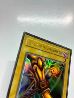 Yugioh Left Leg Of The Forbidden One LOB-121 Ultra Rare MISPRINT Foil Shift LP - Image 5