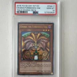 Konami Yu-Gi-Oh! Exodia the Forbidden One PSA 10 1st Ed Ultra Rare Foil 2015 - Image 1