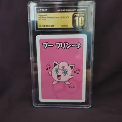 Pokemon CGC Pristine 10 Jigglypuff Playing Card 2019 Japanese Old Maid - Image 1