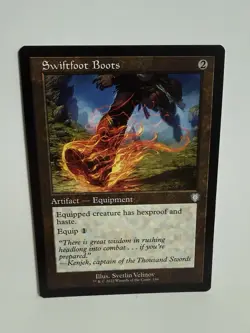 Swiftfoot Boots (Retro Frame) Commander: the Brothers' War Regular NM - Image 1