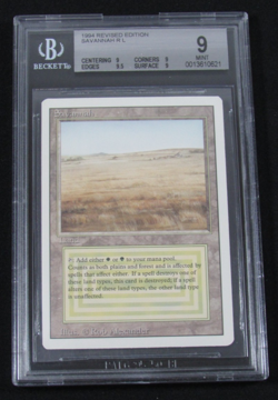 MTG 3RD ED REVISED SAVANNAH BGS 9 MINT DUAL LAND RARE CARD 9/9/9.5/9 - Image 1